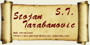 Stojan Tarabanović vizit kartica